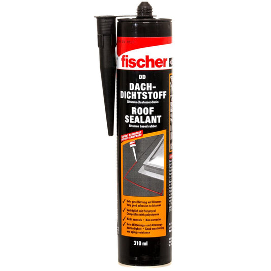 fischer Dach-Dichtstoff DD - schwarz, 310 ml